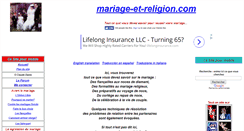 Desktop Screenshot of mariage-et-religion.com